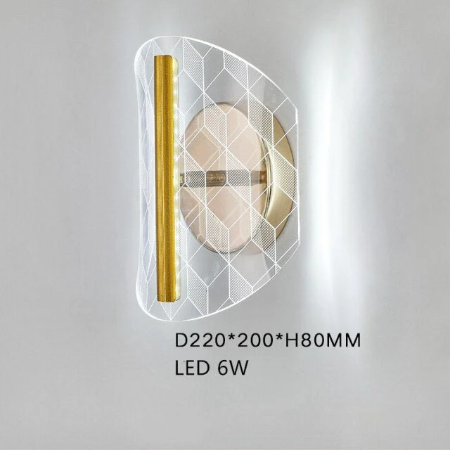 Applique Murale LED Moderne Transparent Et Doré Jilor 12 Applique Murale LED Moderne Transparent Et Doré Jilor – Image 10