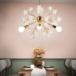 Lustre Moderne Métallique Avec Des étoiles étincelantes Tanit 12 Lustre Moderne Métallique Avec Des étoiles étincelantes Tanit -Lumeers Boutique product image 1925779959