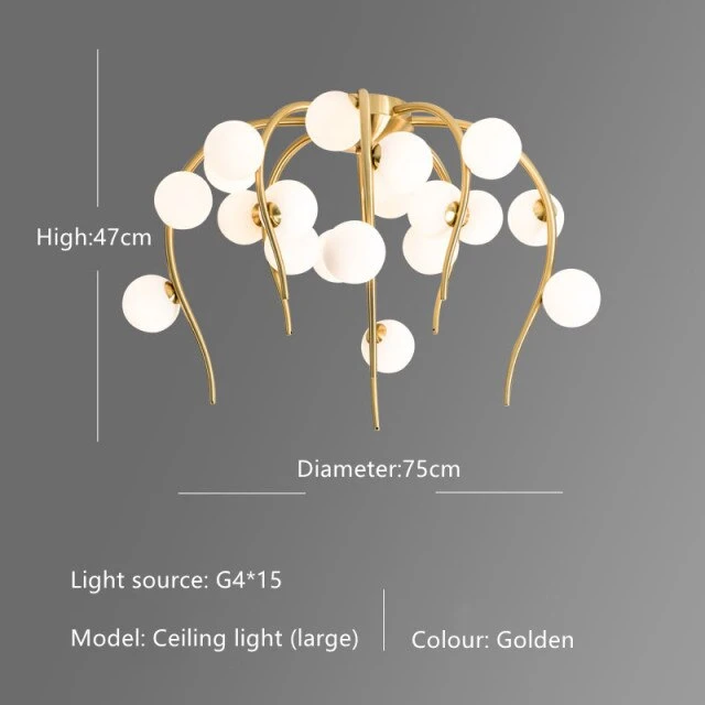 Lustre Moderne En Forme D'octopus Avec Globes Nayla 16 Lustre Moderne En Forme D'octopus Avec Globes Nayla – Image 14