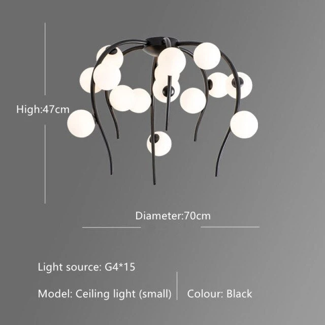 Lustre Moderne En Forme D'octopus Avec Globes Nayla 11 Lustre Moderne En Forme D'octopus Avec Globes Nayla – Image 9