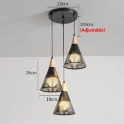 Lustre Moderne LED Avec Lampes Coniques Abril -Lumeers Boutique product image 1925782100