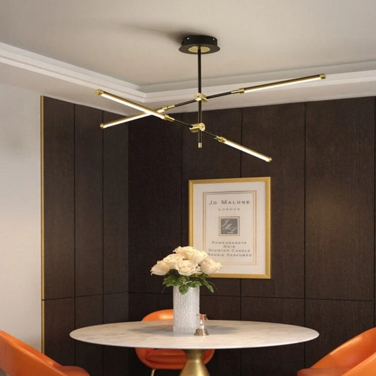 Lustre Moderne LED Avec Lampes Rectangulaires Wayna 10 Lustre Moderne LED Avec Lampes Rectangulaires Wayna – Image 8