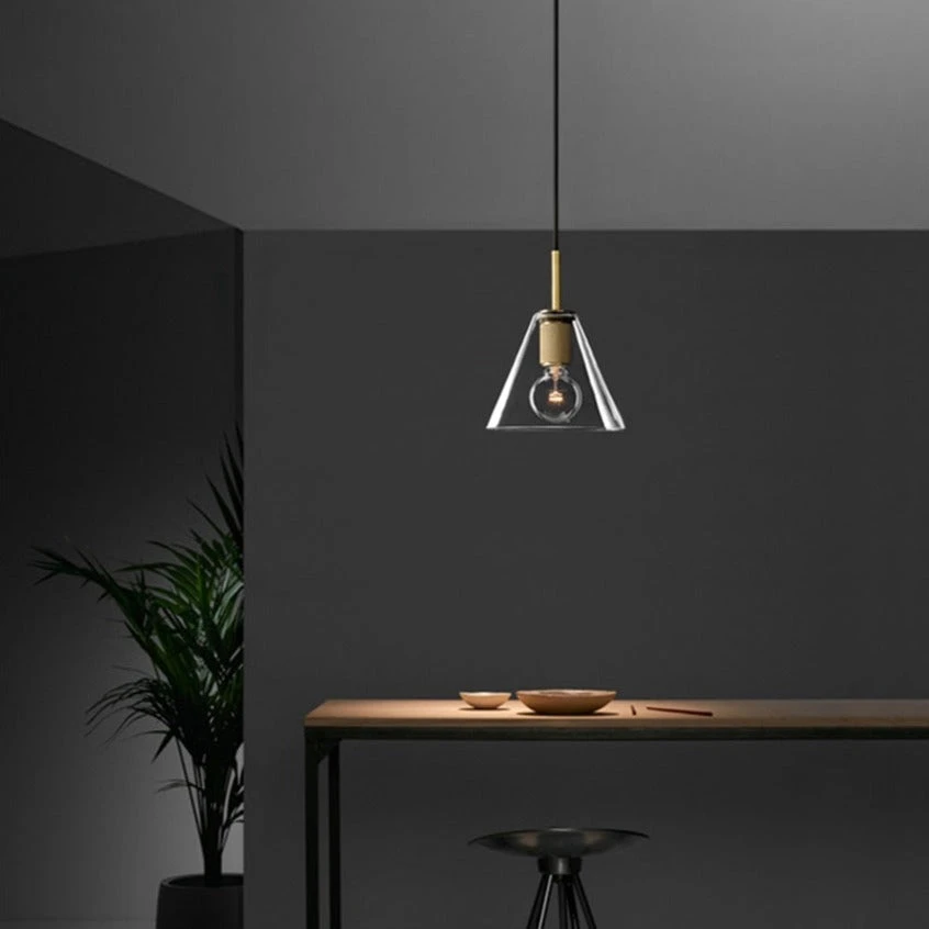 Suspension Industrielle En Verre Et En Métal Doré Haivy 7 Suspension Industrielle En Verre Et En Métal Doré Haivy – Image 5