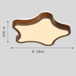 Plafonnier Scandinave LED Avec Formes Originales En Bois Amade -Lumeers Boutique product image 1937237312