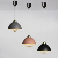 Suspension Industrielle Avec Abat-jour Arrondi Lyvia 15 Suspension Industrielle Avec Abat-jour Arrondi Lyvia -Lumeers Boutique product image 1942739736