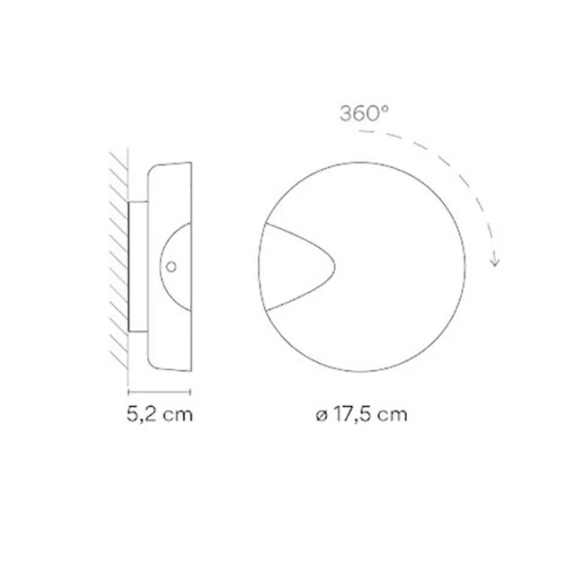 Applique Murale Design Circulaire LED Minimaliste Siera 13 Applique Murale Design Circulaire LED Minimaliste Siera – Image 11