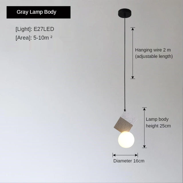 Suspension Moderne LED En Bloc De Résine Wayne 9 Suspension Moderne LED En Bloc De Résine Wayne – Image 7
