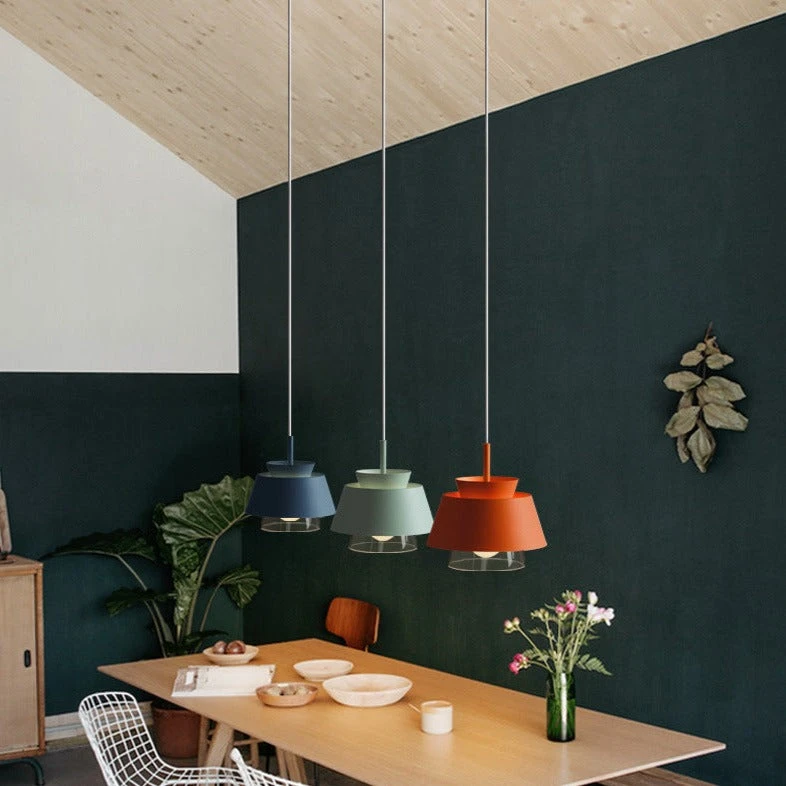 Suspension Moderne Avec Double Abat-jours En Verre Et Métal Delcio 4 Suspension Moderne Avec Double Abat-jours En Verre Et Métal Delcio – Image 2