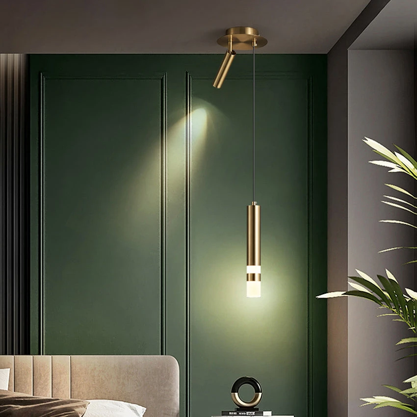 Lustre Design LED Tube Lumineux Doré Ou Noir Amias 4 Lustre Design LED Tube Lumineux Doré Ou Noir Amias – Image 2