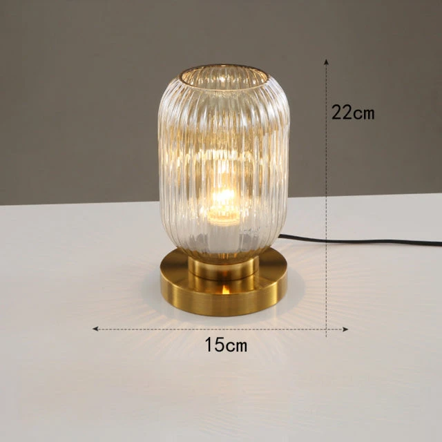 Lampe à Poser Cylindrique En Verre Coloré Et Base Dorée Quinn 15 Lampe à Poser Cylindrique En Verre Coloré Et Base Dorée Quinn – Image 13