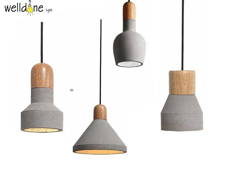 Suspension Scandinave En Bois Et Ciment Loft 6 Suspension Scandinave En Bois Et Ciment Loft – Image 4