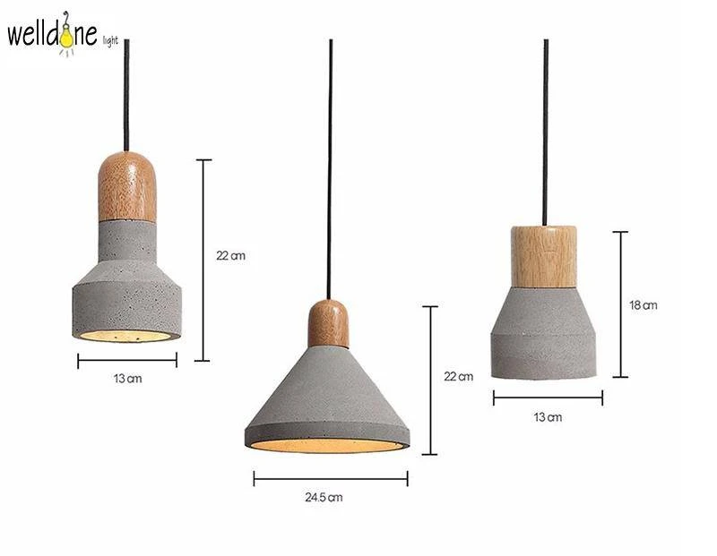 Suspension Scandinave En Bois Et Ciment Loft 5 Suspension Scandinave En Bois Et Ciment Loft – Image 3