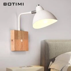 Applique En Bois Avec Lampe En Métal Blanc Botimi 7 Applique En Bois Avec Lampe En Métal Blanc Botimi -Lumeers Boutique product image 347580741 ad98cfa0 d538 40d1 814e d80408bfac37