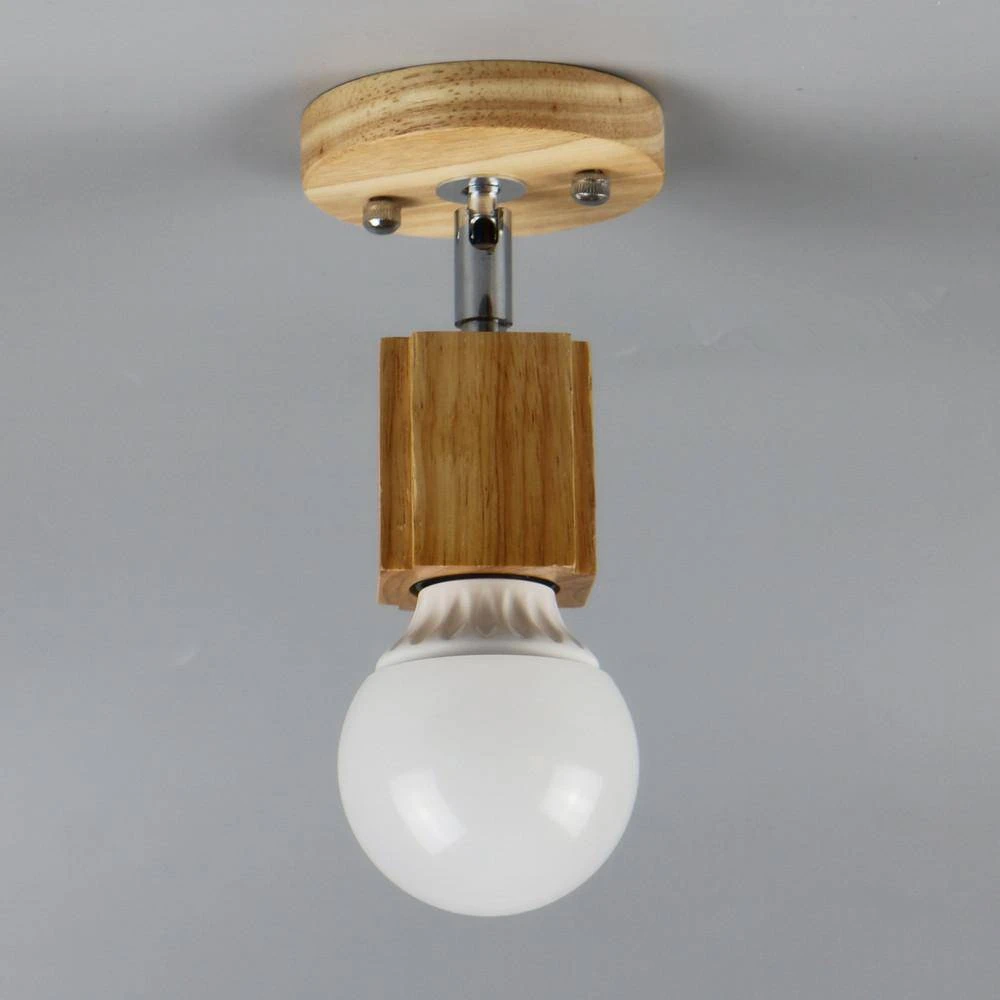 Applique En Bois Avec Lampe LED Minimaliste 4 Applique En Bois Avec Lampe LED Minimaliste – Image 2