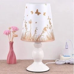 Lampe De Chevet Blanche Avec Abat-jour En Tissu Avec Papillon Et Fleurs 14 Lampe De Chevet Blanche Avec Abat-jour En Tissu Avec Papillon Et Fleurs -Lumeers Boutique product image 398784780 0e42322f 2428 428c bec8 6cd2983bdcfe