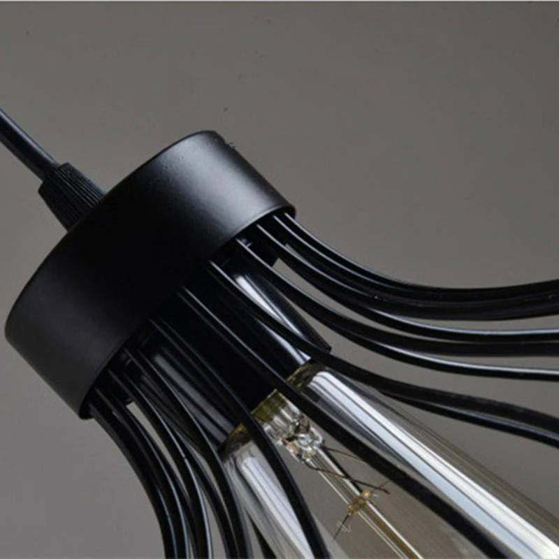 Suspension Design Industriel Avec Lampe En Cage 9 Suspension Design Industriel Avec Lampe En Cage â Image 7