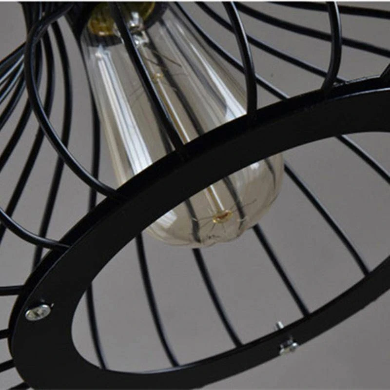 Suspension Design Industriel Avec Lampe En Cage 8 Suspension Design Industriel Avec Lampe En Cage â Image 6