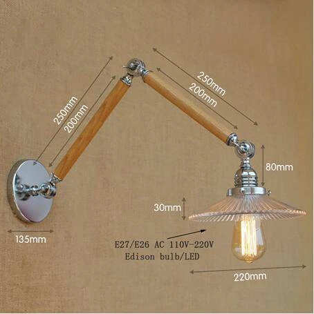 Applique Murale LED Ajustable Art Deco Chromée, Bois Et Verre 7 Applique Murale LED Ajustable Art Deco Chromée, Bois Et Verre – Image 5