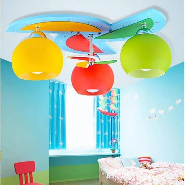 Plafonnier Enfant LED En Forme D'hélice De Couleurs 4 Plafonnier Enfant LED En Forme D'hélice De Couleurs – Image 2