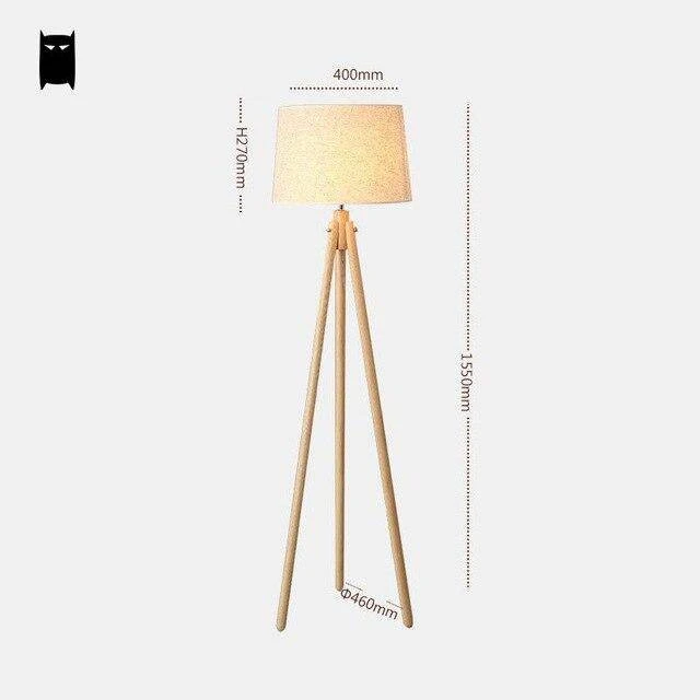Lampadaire Trépied En Bois Scandinave 8 Lampadaire Trépied En Bois Scandinave – Image 6