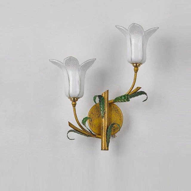 Applique Murale Rustique LED Avec Abat-jour Style Fleur Colorée 7 Applique Murale Rustique LED Avec Abat-jour Style Fleur Colorée – Image 5