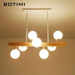 Lustre LED En Bois Avec Lampe Dans Boule En Verre -Lumeers Boutique product image 748521652 45a00c95 c0cb 4969 8c1f 04757192ca2a