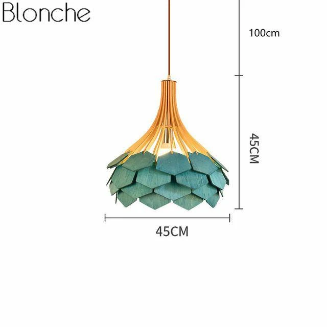 Suspension En Bois Et Pétales De Couleurs Wooden 8 Suspension En Bois Et Pétales De Couleurs Wooden – Image 6