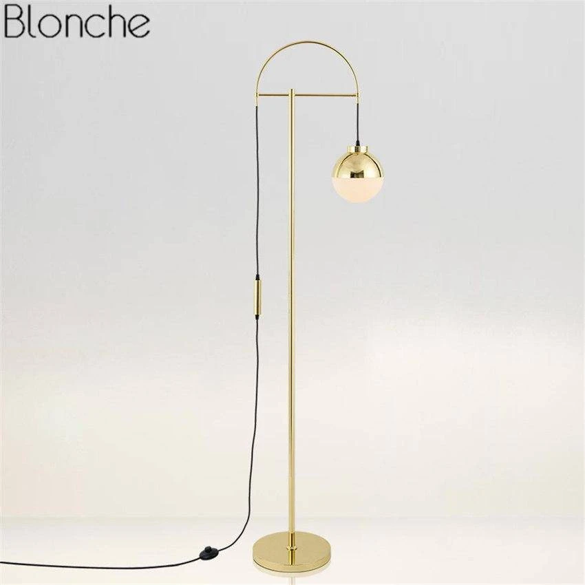 Lampadaire Design LED Doré Moderne Iron 7 Lampadaire Design LED Doré Moderne Iron – Image 5