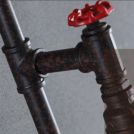 Applique Murale Industrielle LED En Métal Noir Et Rouge Pekoso 7 Applique Murale Industrielle LED En Métal Noir Et Rouge Pekoso – Image 5