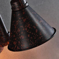 Applique Murale Industrielle LED En Métal Noir Et Rouge Pekoso 10 Applique Murale Industrielle LED En Métal Noir Et Rouge Pekoso -Lumeers Boutique product image 829499624