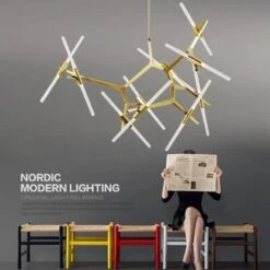Lustre Design Scandinave Avec Plusieurs Branches En Tube 20 Lustre Design Scandinave Avec Plusieurs Branches En Tube -Lumeers Boutique product image 841863696 ee349ea7 93cb 4188 844d e32e3d6a3668