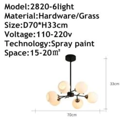 Lustre Industriel Avec Plusieurs Boules De Verre Foyer -Lumeers Boutique product image 878744615 d98c601d e05a 412b a0b4 f65a10a3e3cc