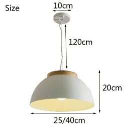 Suspension Demi Boule Blanche En Métal Et Base En Bois -Lumeers Boutique product image 895190907 f23536d0 e912 4280 9651 ff88bab140ca
