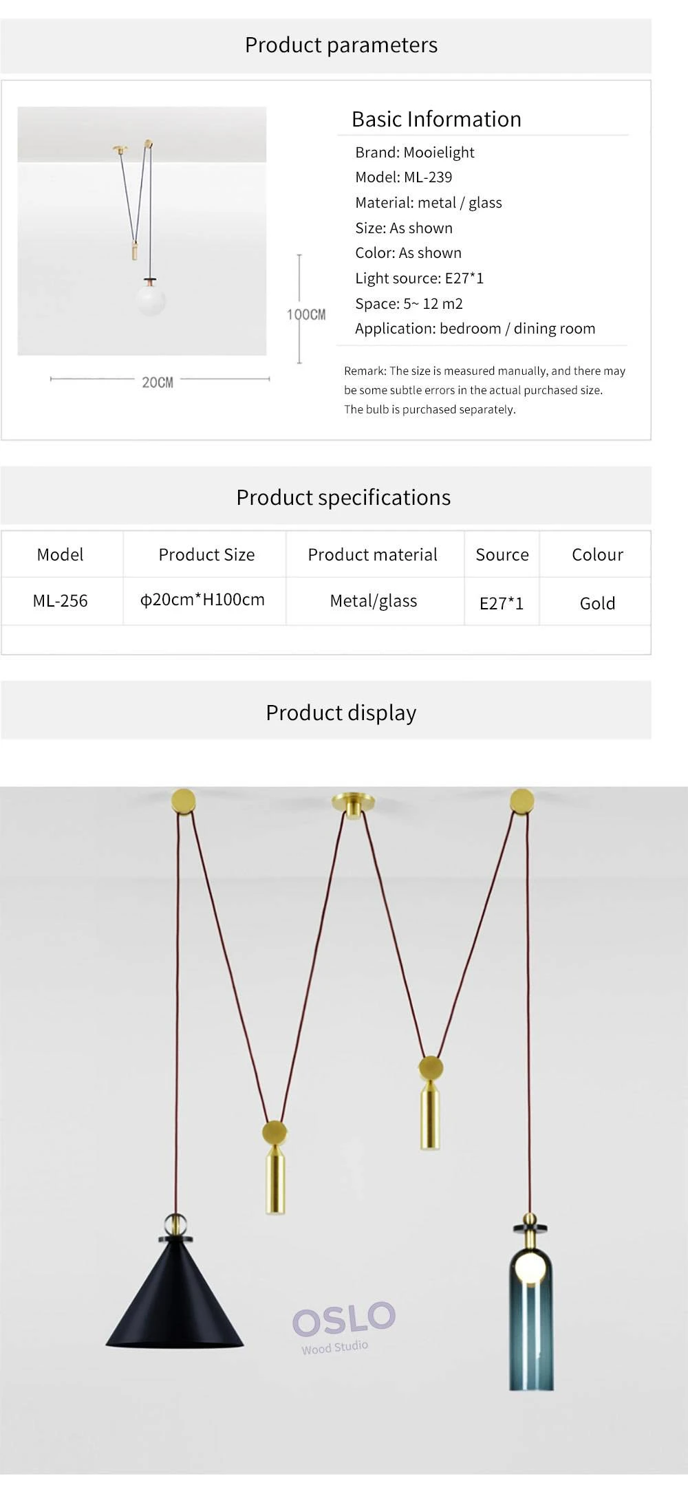 Suspension En Métal Avec Long Fil Oslo 12 Suspension En Métal Avec Long Fil Oslo – Image 10