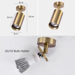 Barre Spots LED En Aluminium Noir Ou Doré Mounted -Lumeers Boutique product image 919414272 b478e120 1a19 40cd aca2 6926c2aca643