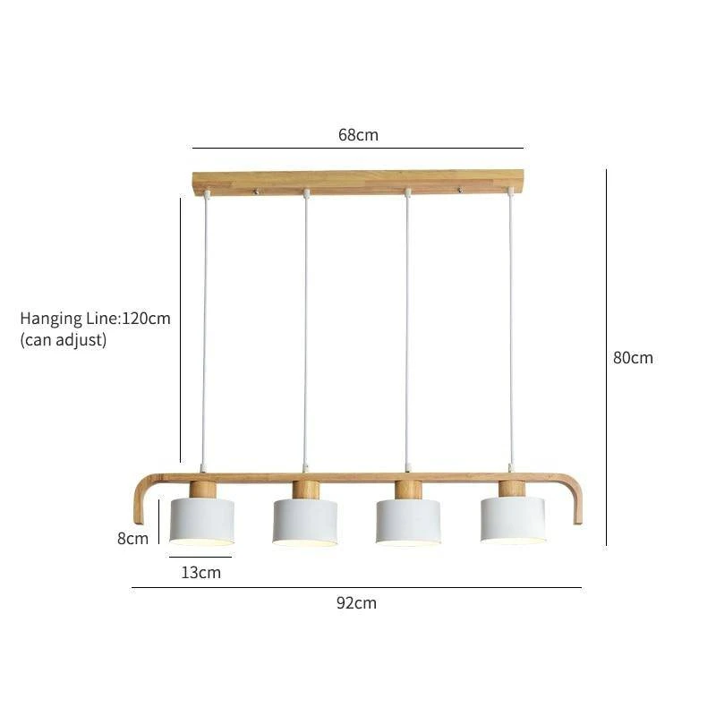 Suspension Moderne à LED En Bois Et Abat-jour (plusieurs Couleurs) 17 Suspension Moderne à LED En Bois Et Abat-jour (plusieurs Couleurs) – Image 15