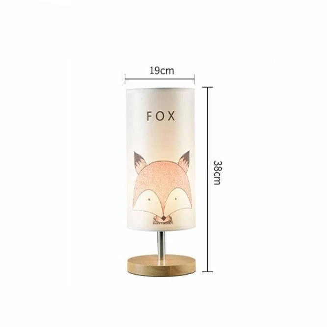 Lampe De Chevet (ou Bureau) En Bois Avec Dessin D'animaux Pour Enfant 8 Lampe De Chevet (ou Bureau) En Bois Avec Dessin D'animaux Pour Enfant – Image 6