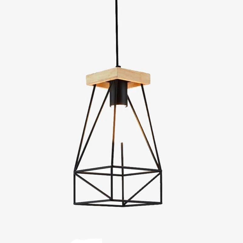 Suspension Design LED En Cage Métal Colorée Style Scandinave 3 Suspension Design LED En Cage Métal Colorée Style Scandinave