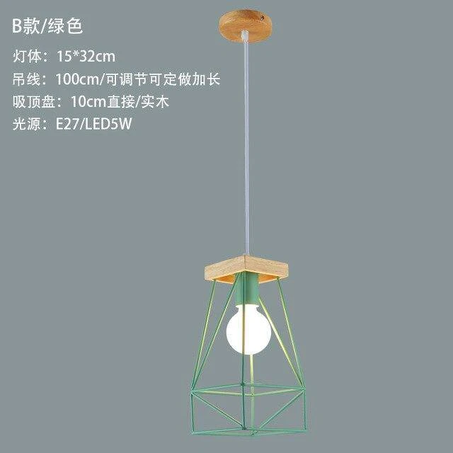 Suspension Design LED En Cage Métal Colorée Style Scandinave 17 Suspension Design LED En Cage Métal Colorée Style Scandinave – Image 15