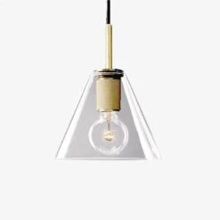 Suspension Design LED En Verre Arrondi Au Style Loft Industriel
