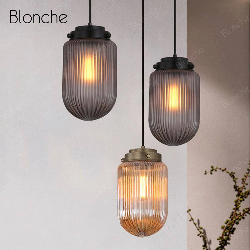 Suspension Design LED En Verre Oval Et Métal Industriel 5 Suspension Design LED En Verre Oval Et Métal Industriel – Image 3