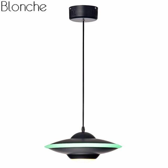Suspension Design LED Avec Abat-jour Soucoupe Métal Industriel 9 Suspension Design LED Avec Abat-jour Soucoupe Métal Industriel – Image 7