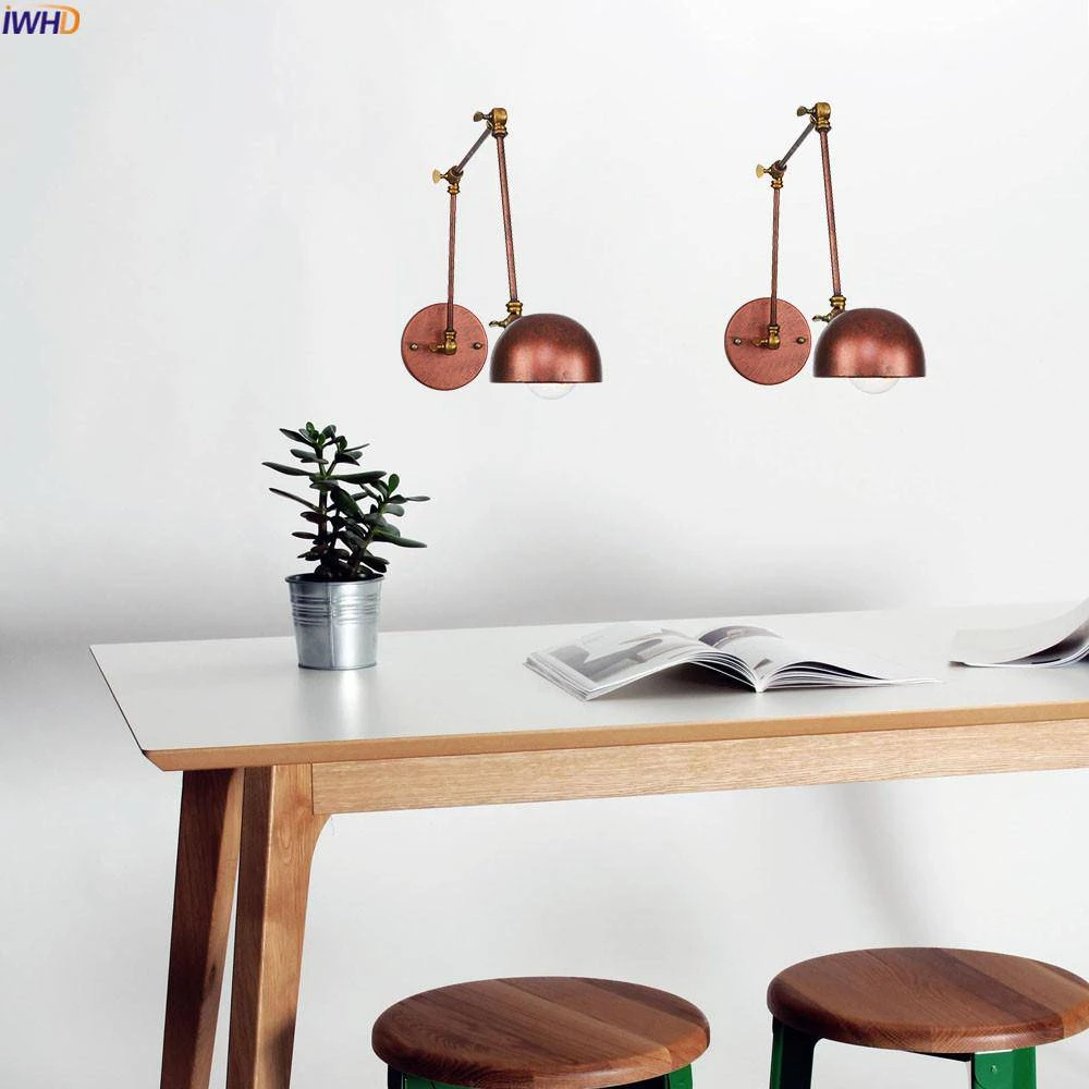 Applique Murale Antique à Bras Articulé Rustic 4 Applique Murale Antique à Bras Articulé Rustic – Image 2