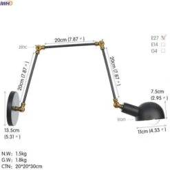 Applique Murale Antique à Bras Articulé Rustic 28 Applique Murale Antique à Bras Articulé Rustic -Lumeers Boutique product image 979779610 2c76a3ef c857 4495 9f95 d9f2d81dd632