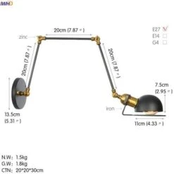 Applique Murale Antique à Bras Articulé Rustic 20 Applique Murale Antique à Bras Articulé Rustic -Lumeers Boutique product image 979779616 f45bc867 1c4f 4245 9f4b de7be192b1ee