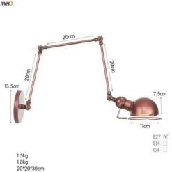 Applique Murale Antique à Bras Articulé Rustic 22 Applique Murale Antique à Bras Articulé Rustic -Lumeers Boutique product image 979779619 1f25449f aa06 4f64 b00f 9e0529899329