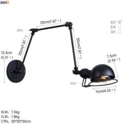 Applique Murale Antique à Bras Articulé Rustic 29 Applique Murale Antique à Bras Articulé Rustic -Lumeers Boutique product image 979779620 4027fbb4 d8dc 4f9f 9939 f280694fc830