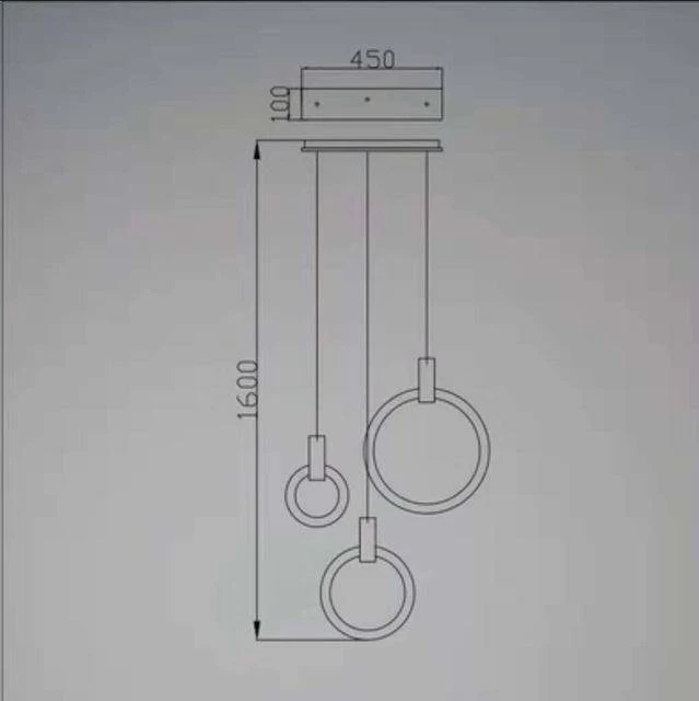 Suspension Design Cercle éclairé Scandinave 5 Suspension Design Cercle éclairé Scandinave – Image 3