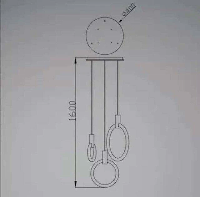 Suspension Design Cercle éclairé Scandinave 10 Suspension Design Cercle éclairé Scandinave – Image 8