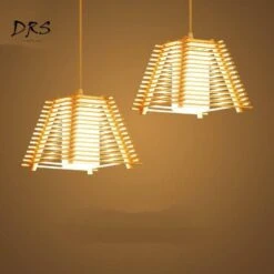 Suspension LED Cage Conique En Bois -Lumeers Boutique product image 983304698 1207f47e fcaf 459b 8199 09c164853b04